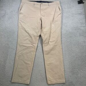 Vineyard Vines Mens Performance On-The-Go Chino Pants Khaki Tan 40x30 Stretch